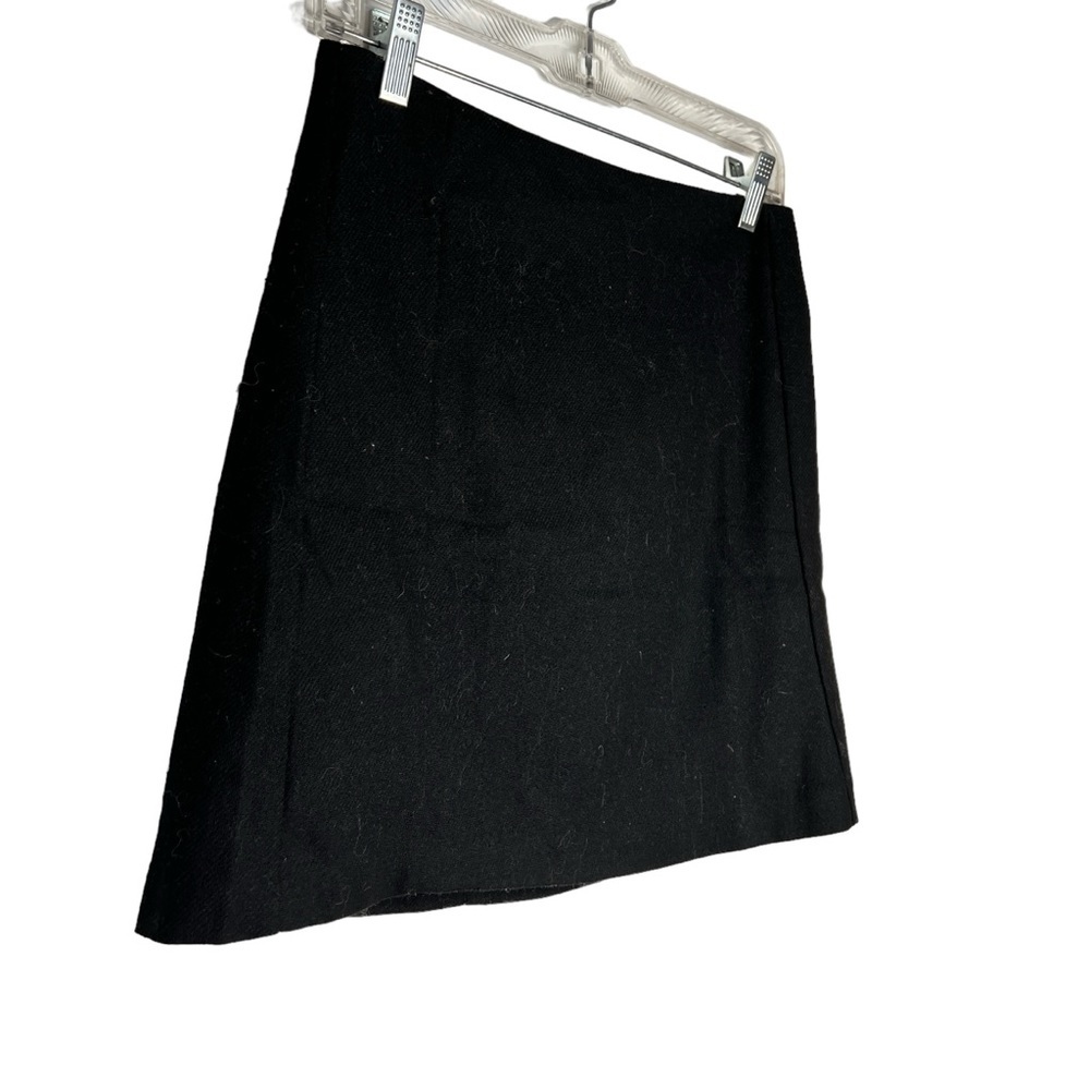 MNG Wool Blend Black Skirt